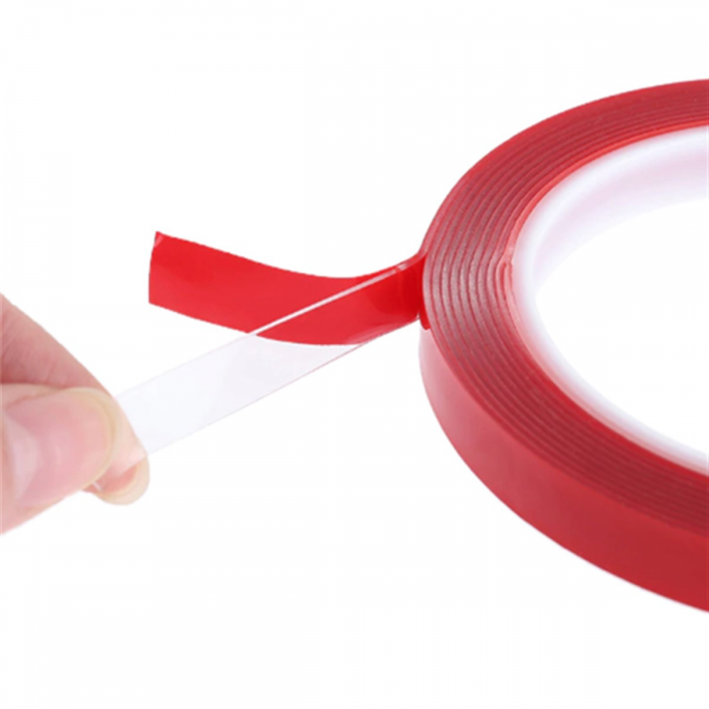 Çift Taraflı Şeffaf Akrilik Silikon Bant 15mm x 5 Metre