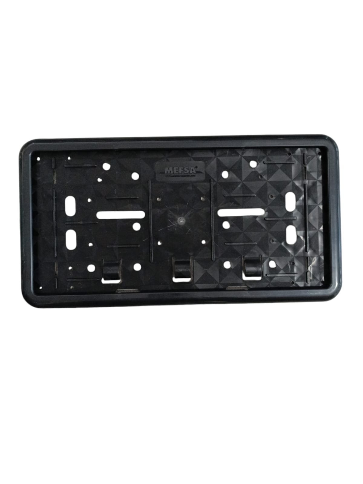 Çerçeveli Dikdörtgen  Plakalık Plaka Altlığı Siyah 32X17cm 1 Adet