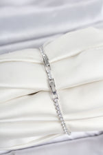 Pirinç Gümüş Renk Çiçek Model Su Yolu Kadın Bileklik
