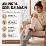 6’lı Kadın Kışlık Havlu Çorap Sıcak Tutan Karışık Desenli Yumuşak Çoklu Çorap Seti
