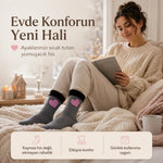 6’lı Kadın Kışlık Havlu Çorap Sıcak Tutan Karışık Desenli Yumuşak Çoklu Çorap Seti