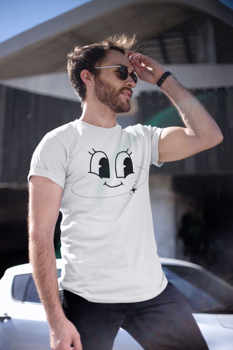Unisex Erkek/Kadın Özel Baskılı Modern Fit %100 Pamuk Bisiklet Yaka T-Shirt
