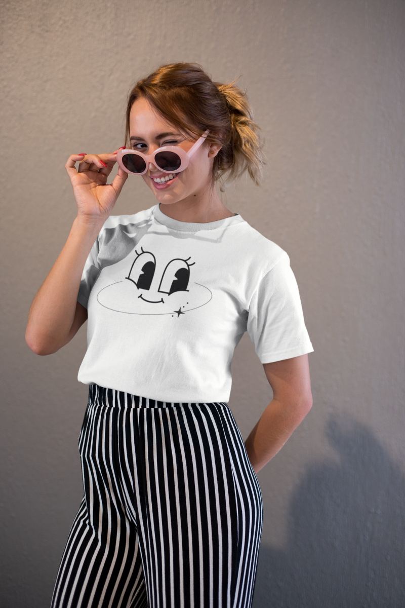 Unisex Erkek/Kadın Özel Baskılı Modern Fit %100 Pamuk Bisiklet Yaka T-Shirt