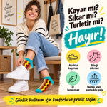 Hot Dog Desenli Patik 3'lü Çorap Seti | Renkli Eğlenceli Günlük Kısa Bilek Çorap Çoklu Paket Fırsatı