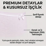 Kadın Pamuklu Düz Bato Külot 3'lü Paket Siyah Beyaz Ten | Normal Bel Klasik Kesim Günlük İç Çamaşırı
