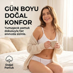 Kadın Pamuklu Zikzak İşlemeli Bikini Kesim Külot 3'lü Paket | Siyah Beyaz Dantel Detaylı İç Çamaşırı