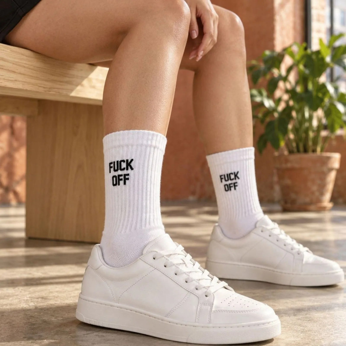 Unisex Beyaz Yazılı Çorap Esprili Sloganlı Uzun Soket Günlük Spor Rahat 6lı Eğlenceli Şık Hediye Set