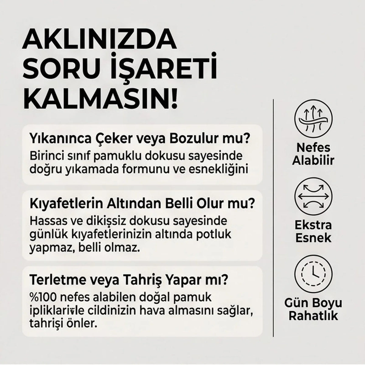 Kadın Pamuklu Düz Bato Külot 3'lü Paket Siyah Beyaz Ten | Normal Bel Klasik Kesim Günlük İç Çamaşırı