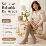 Kadın 40 Denye 12'li İnce Anne Çorabı Dizaltı Topuksuz Esnek Günlük Kullanım Çorabı Ten Siyah Bronz Vizon