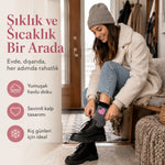 12’li Kadın Kışlık Havlu Çorap Sıcak Tutan Karışık Desenli Ekonomik Çoklu Çorap Seti