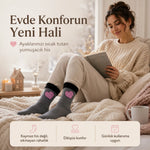 12’li Kadın Kışlık Havlu Çorap Sıcak Tutan Karışık Desenli Ekonomik Çoklu Çorap Seti