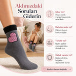 12’li Kadın Kışlık Havlu Çorap Sıcak Tutan Karışık Desenli Ekonomik Çoklu Çorap Seti