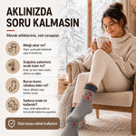 12’li Kadın Kışlık Havlu Çorap Sıcak Tutan Karışık Desenli Ekonomik Çoklu Çorap Seti