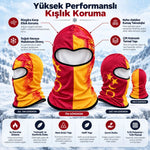 Taraftar Maskesi Kışlık Unisex Termal Balaklava Boyunluk Nefes Alabilen Rüzgara Dayanıklı