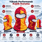 Taraftar Maskesi Kışlık Unisex Termal Balaklava Boyunluk Nefes Alabilen Rüzgara Dayanıklı