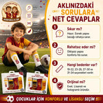 Galatasaray Lisanslı Çocuk Spor Çorabı 4’lü Set – Kız ve Erkek Çocuk İçin Dikişsiz, Esnek ve Rahat