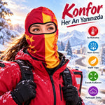 Taraftar Maskesi Kışlık Unisex Termal Balaklava Boyunluk Nefes Alabilen Rüzgara Dayanıklı