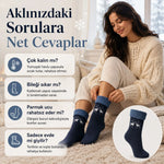 6’lı Kadın Kışlık Havlu Çorap Sıcak Tutan Karışık Desenli Yumuşak Çoklu Çorap Seti