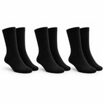 Unisex Siyah Soket Çorap 3'lü Set Düz Basic Ribanalı Günlük Spor Esnek Rahat Uzun Çorap Konforlu Set