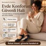 Kaymaz Taban 6'lı Yoga ve Pilates Çorabı Siyah Kadın, Silikon Tabanlı Nefes Alabilir Bilek Bantlı Çorap, Ev Yoga Pilates Trambolin Umre İçin