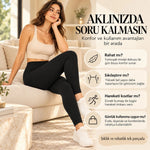 Kadın Toparlayıcı Siyah Modal Tayt Yüksek Bel Esnek Rahat Günlük Spor Vücut Şekillendirici Tayt Slim