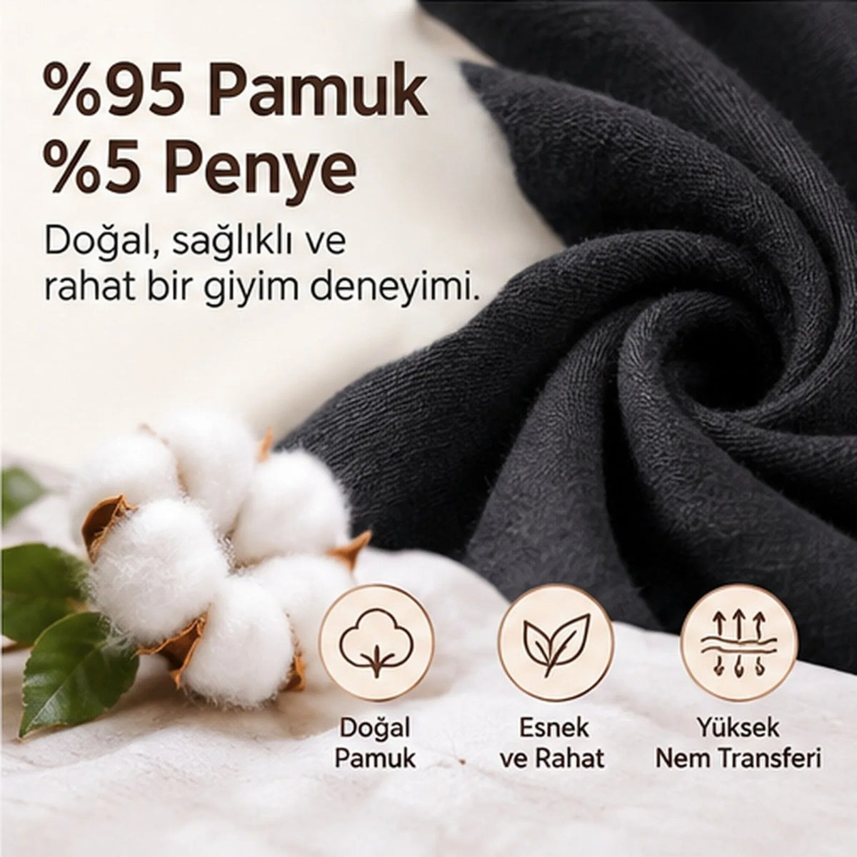 Kadın Pamuklu Zikzak İşlemeli Bikini Kesim Külot 3'lü Paket | Siyah Beyaz Dantel Detaylı İç Çamaşırı
