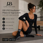 DB LINE Kaydırmaz 8'li Pilates Yoga Çorabı Pamuklu Silikon Tabanlı Barre Stüdyo Spor Çorabı