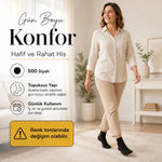 Kadın Pantolon Çorabı 6 Çift Siyah ve Ten İnce Topuksuz Günlük Rahat Bilek Çorabı