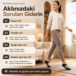 Kaymaz Taban 6'lı Yoga ve Pilates Çorabı Siyah Kadın, Silikon Tabanlı Nefes Alabilir Bilek Bantlı Çorap, Ev Yoga Pilates Trambolin Umre İçin