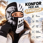 Taraftar Maskesi Kışlık Unisex Termal Balaklava Boyunluk Nefes Alabilen Rüzgara Dayanıklı