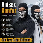 Unisex Kuru Kafa Puro Baskılı Balaklava 1 Adet Tek Beden Viskoz Kask İçi Outdoor Maske