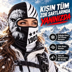 Taraftar Maskesi Kışlık Unisex Termal Balaklava Boyunluk Nefes Alabilen Rüzgara Dayanıklı