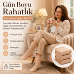 Kadın 40 Denye 12'li İnce Anne Çorabı Dizaltı Topuksuz Esnek Günlük Kullanım Çorabı Ten Siyah Bronz Vizon