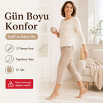 Kadın Pantolon Çorabı 6 Çift Siyah ve Ten İnce Topuksuz Günlük Rahat Bilek Çorabı