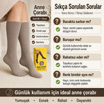 Kadın 40 Denye 12'li İnce Anne Çorabı Dizaltı Topuksuz Esnek Günlük Kullanım Çorabı Ten Siyah Bronz Vizon