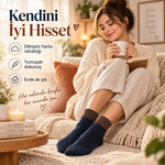 Kadın Simli 12'li Bilek Patik Çorap | Dikişsiz Havlu Yapı, Yumuşak Konforlu Günlük Çorap