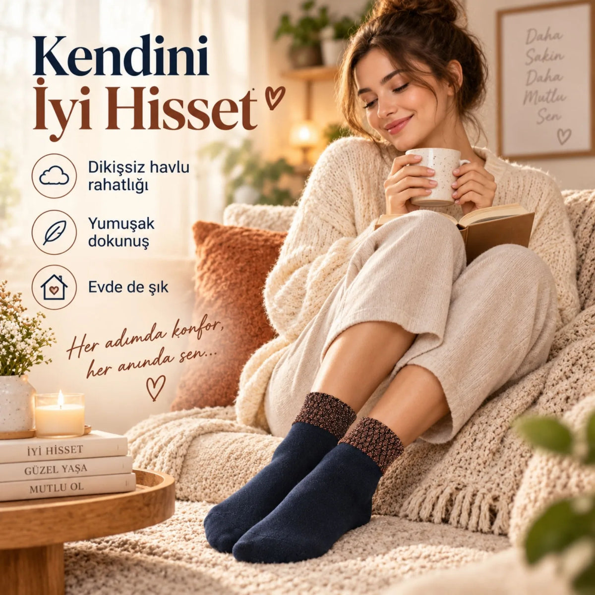 Kadın Simli 12'li Bilek Patik Çorap – Dikişsiz Havlu Yapı, Yumuşak Dokulu, Şık ve Konforlu Günlük Çorap