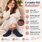 Kadın Simli 6'lı Bilek Patik Çorap – Dikişsiz Havlu Yapı, Yumuşak Dokulu, Şık ve Konforlu Günlük Çorap