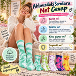 Unisex Batik Desenli Çorap 5'li Set Renkli Pamuklu Uzun Soket Dikişsiz Nefes Alan Günlük Spor Çorabı