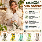 Unisex Batik Desenli Çorap 5'li Set Pamuklu Renkli Uzun Soket Dikişsiz Nefes Alan Günlük Spor Çorabı