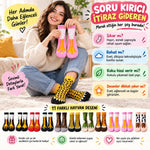 Kadın Çorap Hayvan Patili Desenli Renkli 11'li Set Uzun Soket Eğlenceli Günlük Hediye Çorap Seti Şık