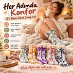 Unisex Batik Desenli Çorap 10'lu Set Renkli Pamuklu Uzun Soket Dikişsiz Nefes Alan Günlük Spor Çorabı