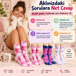 Unisex Batik Desenli Çorap 6'lı Set Pamuklu Renkli Uzun Soket Dikişsiz Nefes Alan Günlük Spor Çorabı