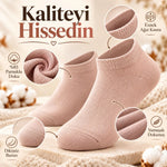 Kadın Dikişsiz Patik Çorap 12'li Kutulu Set | Yıkamalı Renkli Sneaker Çorabı Günlük Konfor Paketi