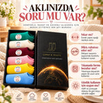 Kadın Dikişsiz Patik Çorap 6'lı Kutulu Seti | Renkli Yıkamalı Günlük Sneaker Çorabı Hediyelik Paketi