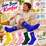 Kadın Meyve Nakışlı Soket Çorap 10'lu Set | Renkli Muz Karpuz Avokado Limon Desenli Şık Günlük Çorap
