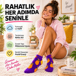 Meyve Desenli 5'li Bayan Patik Çorap Seti 36-40 | Premium Kutulu, Dikişsiz Pamuklu Hediye Çorap