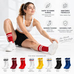 Unisex Renkli Çorap Çizgili 16'lı Set Uzun Soket Günlük Spor Kolej Stil Rahat Kadın Erkek Çorabı