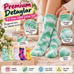 Unisex Batik Desenli Çorap 10'lu Set Renkli Pamuklu Uzun Soket Dikişsiz Nefes Alan Günlük Spor Çorabı