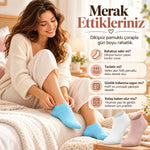 Kadın Yıkamalı Dikişsiz Patik Çorap 6'lı Kutulu Set | Renkli Günlük Sneaker Çorabı Hediyelik Paketi!